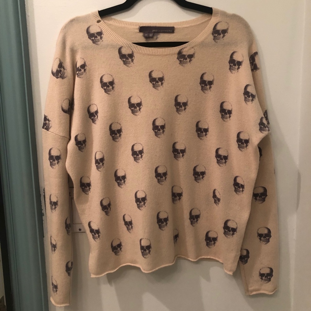 360 Cashmere Skull Sweater